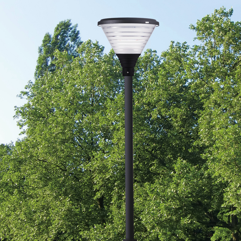 YMLED-6804 integroidut aurinkopaneelit, alumiiniset ulkokatuvalot