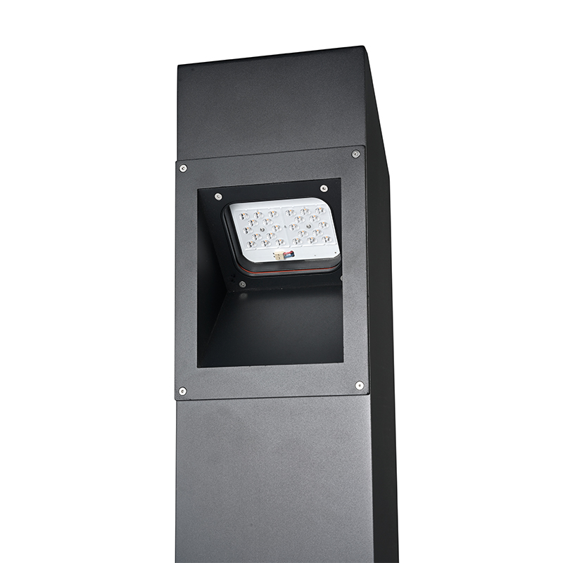 YMLED-6246 Uusi suorakaiteen muotoinen ulkona oleva LED-pollari nurmikon valaistus